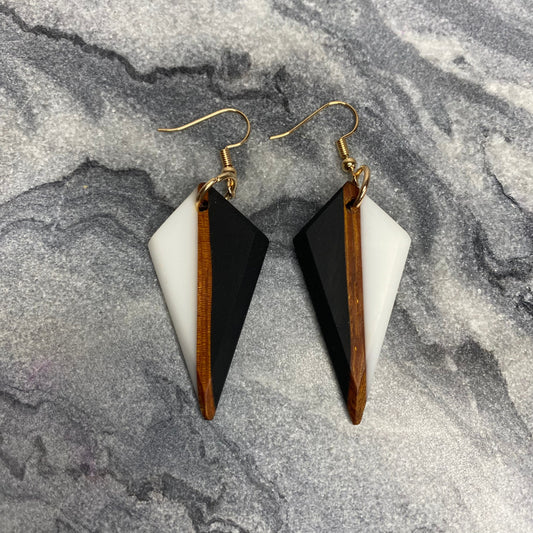 Dangle Earring - Wood & Acrylic