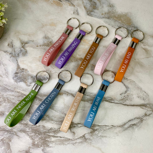 Keychain - Silicone Affirmation Motivation