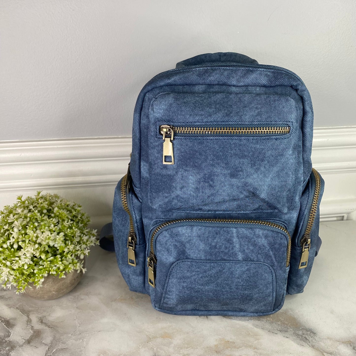 Sydney Denim 2-in-1 Sling + Backpack - Blue