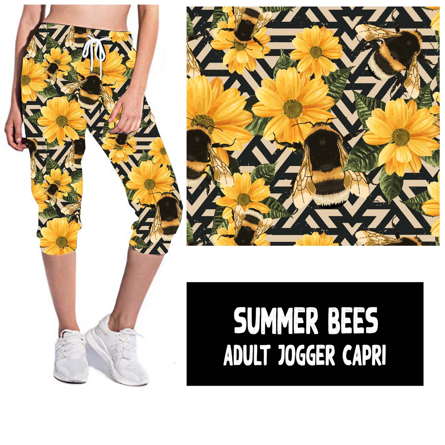 SUMMER BEES-LEGGINGS AND JOGGERS