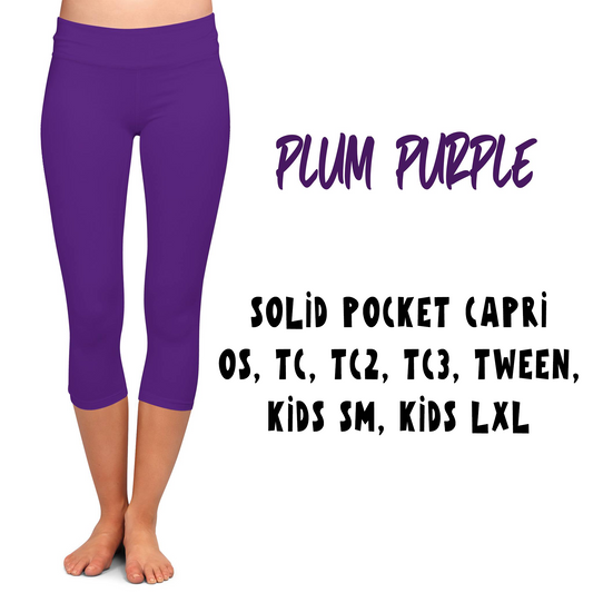 SPC RUN-PLUM PURPLE- POCKET CAPRI- 2 OPTION