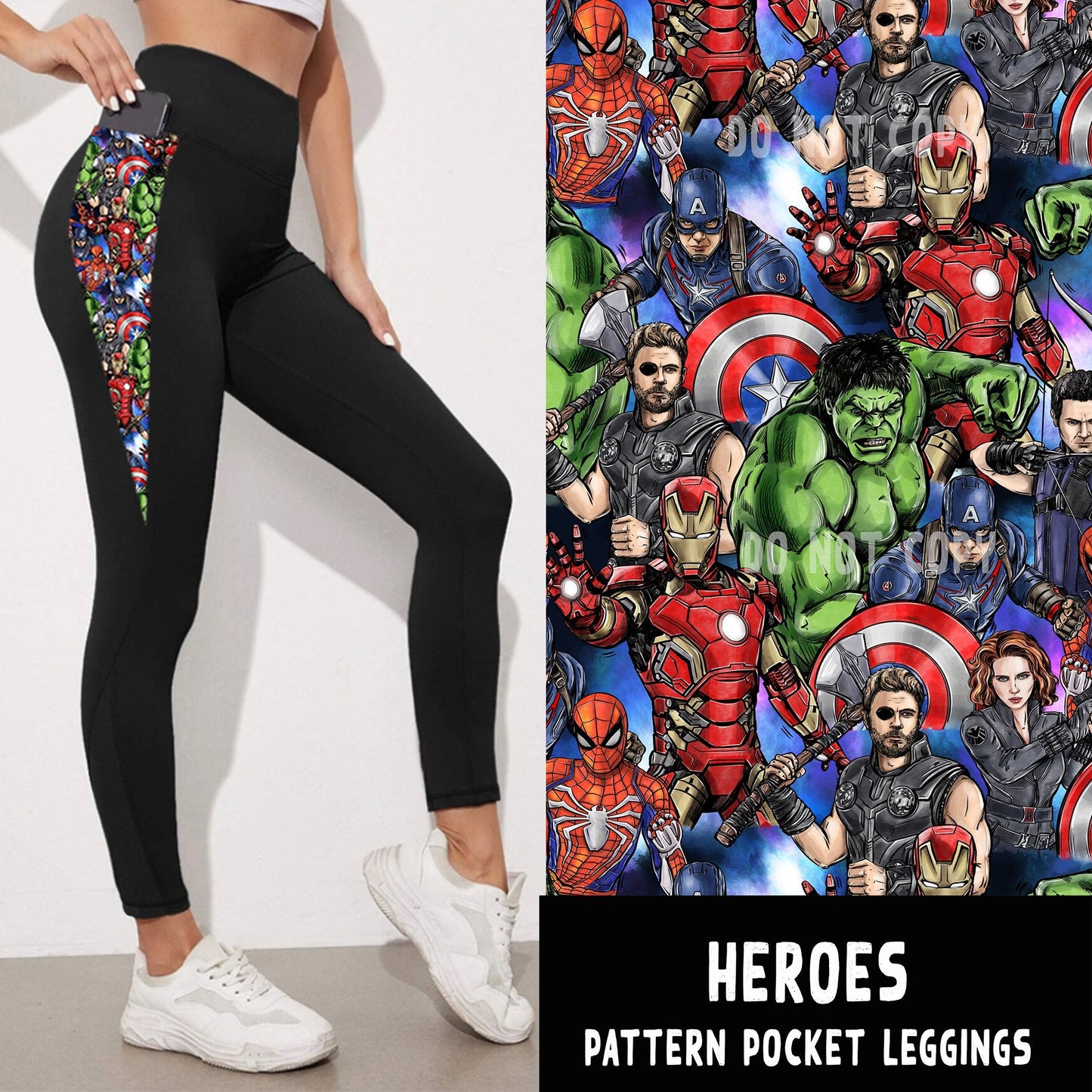 PATTERN POCKET FULL-HEROES