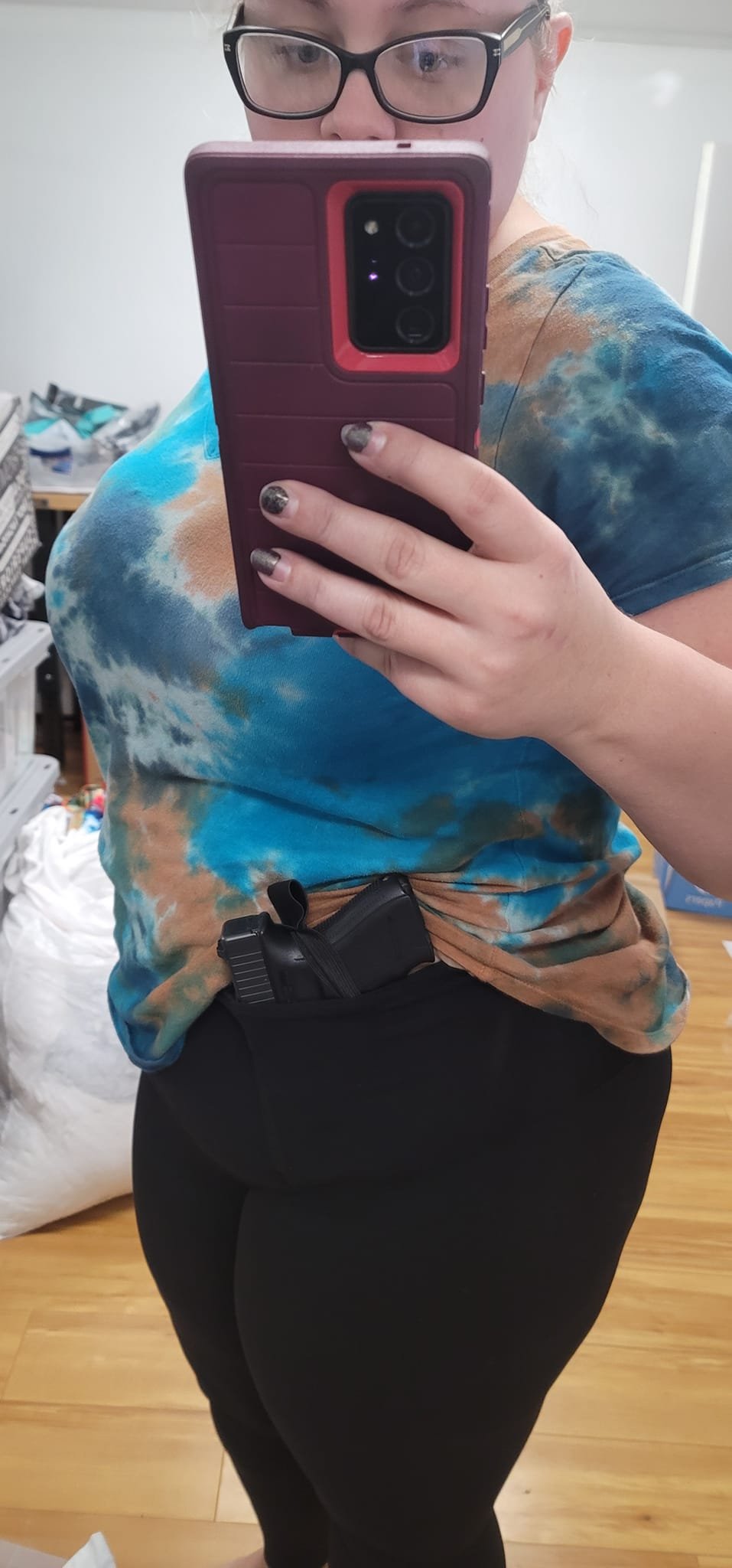 CONCEAL CARRY RUN- BLACK LEGGINGS/CAPRI/JOGGERS