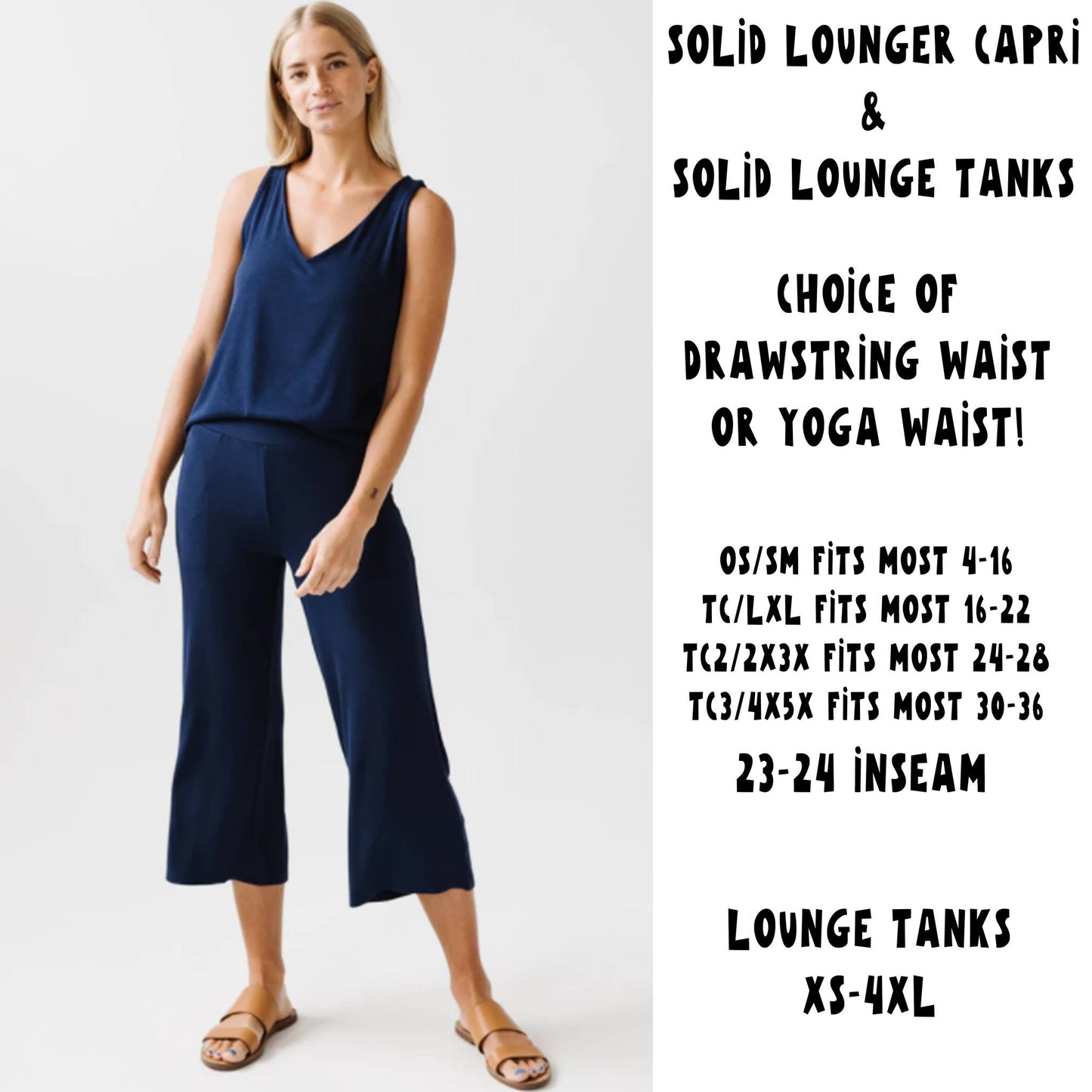 LC RUN-NAVY LOUNGER CAPRI-2 CHOICES