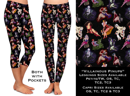 Villainous Pinups Leggings & Capris with Pockets