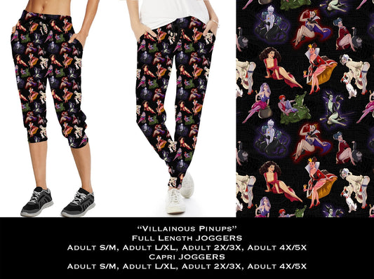 Villainous Pinups Full & Capri Joggers