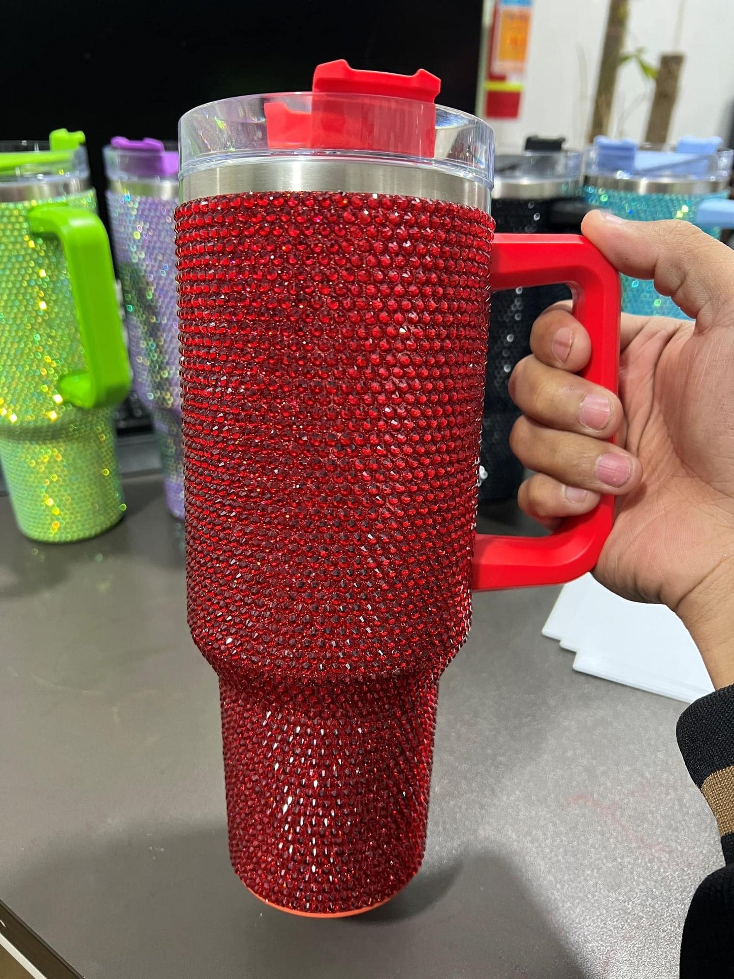 Rhinestone 40oz Tumblers-9 COLORS AVAILABLE