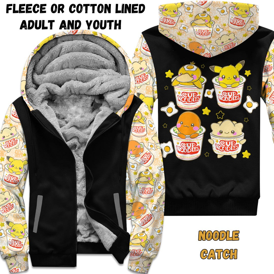 NOODLE CATCH- FLEECE/COTTON LINED JACKETS RUN 12 PREORDER CLOSING 11/29