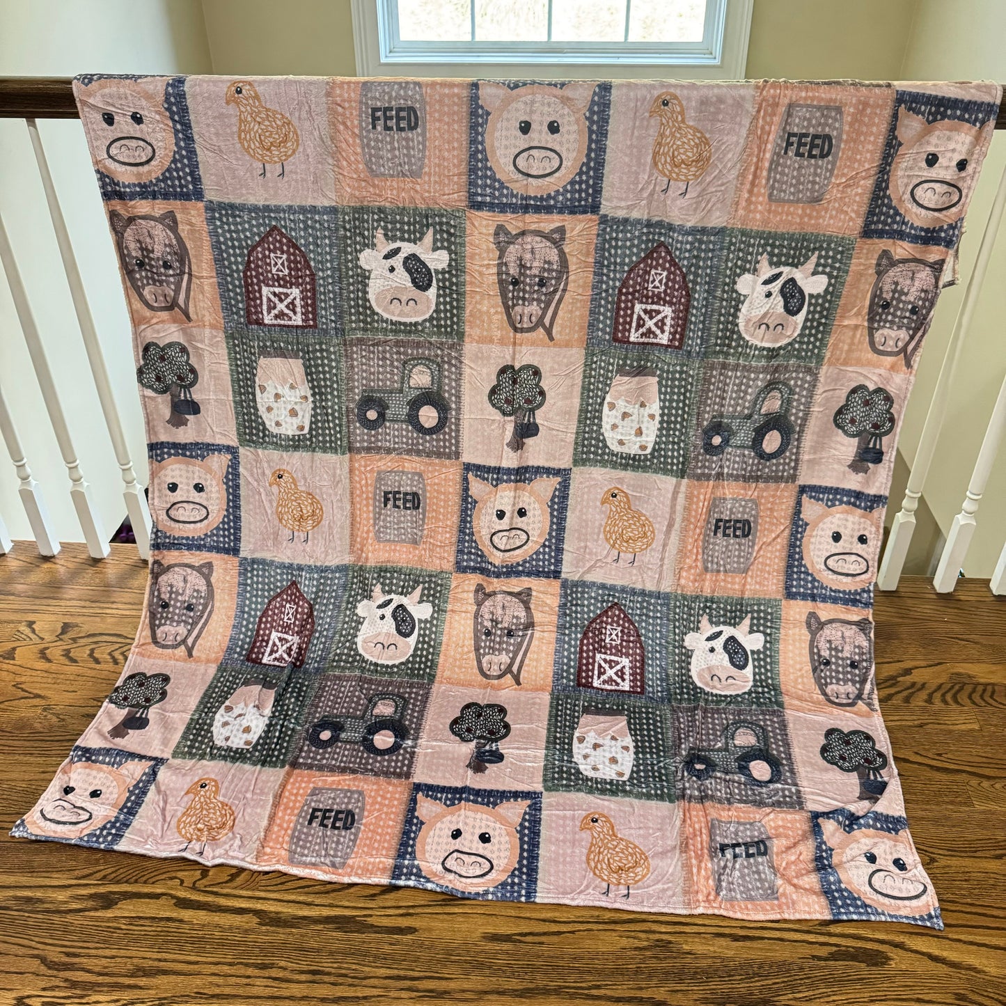 Blanket - Farm Animals Quilt - PREORDER