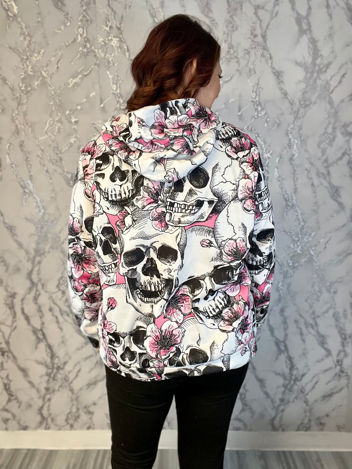 Pink Skull Hoodie