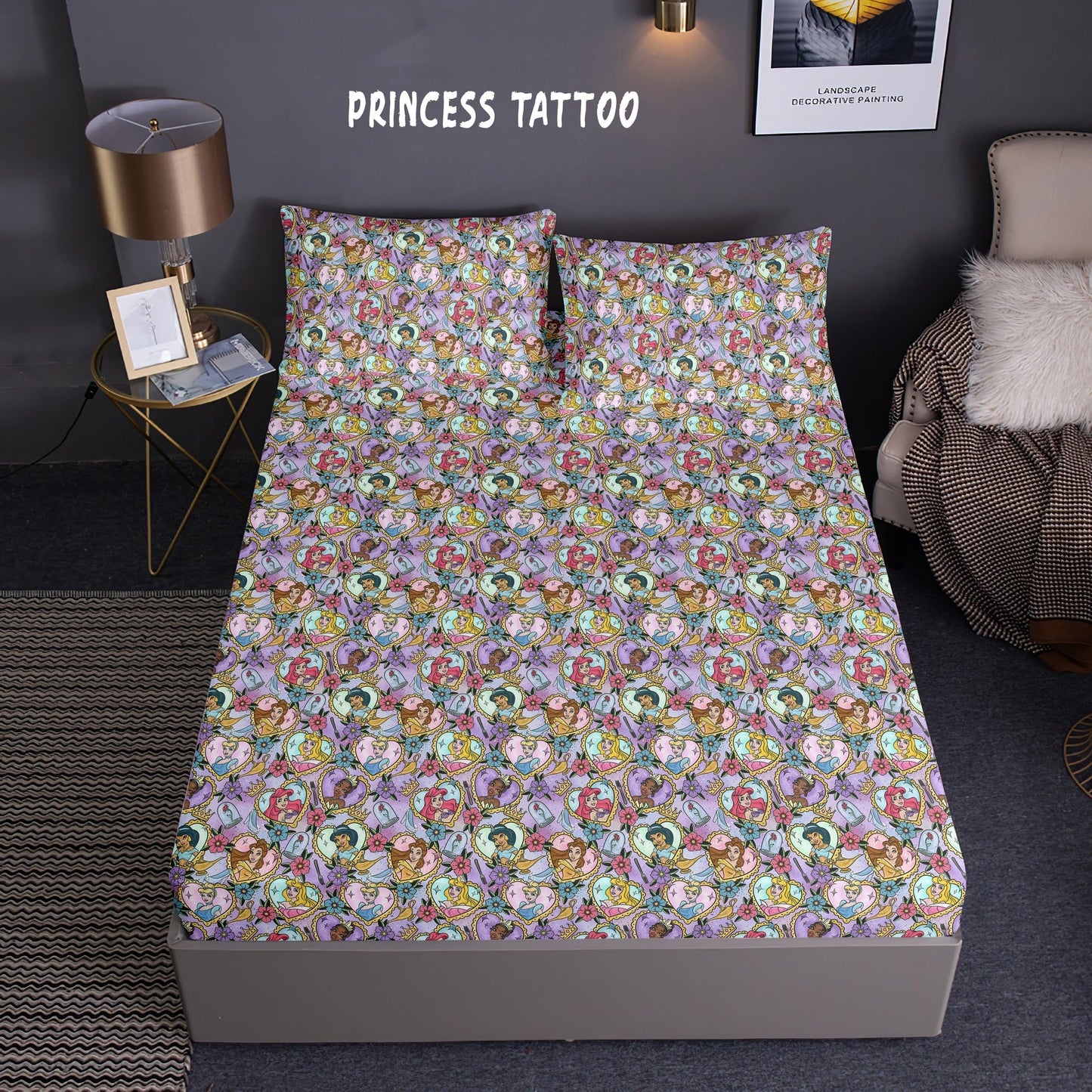 SHEET SET-PRINCESS TATTOO