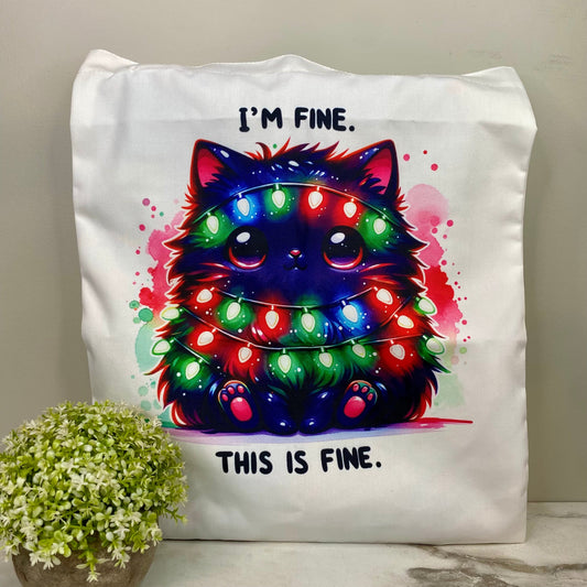 Tote Bag - Christmas - #6 - Kitty I’m Fine