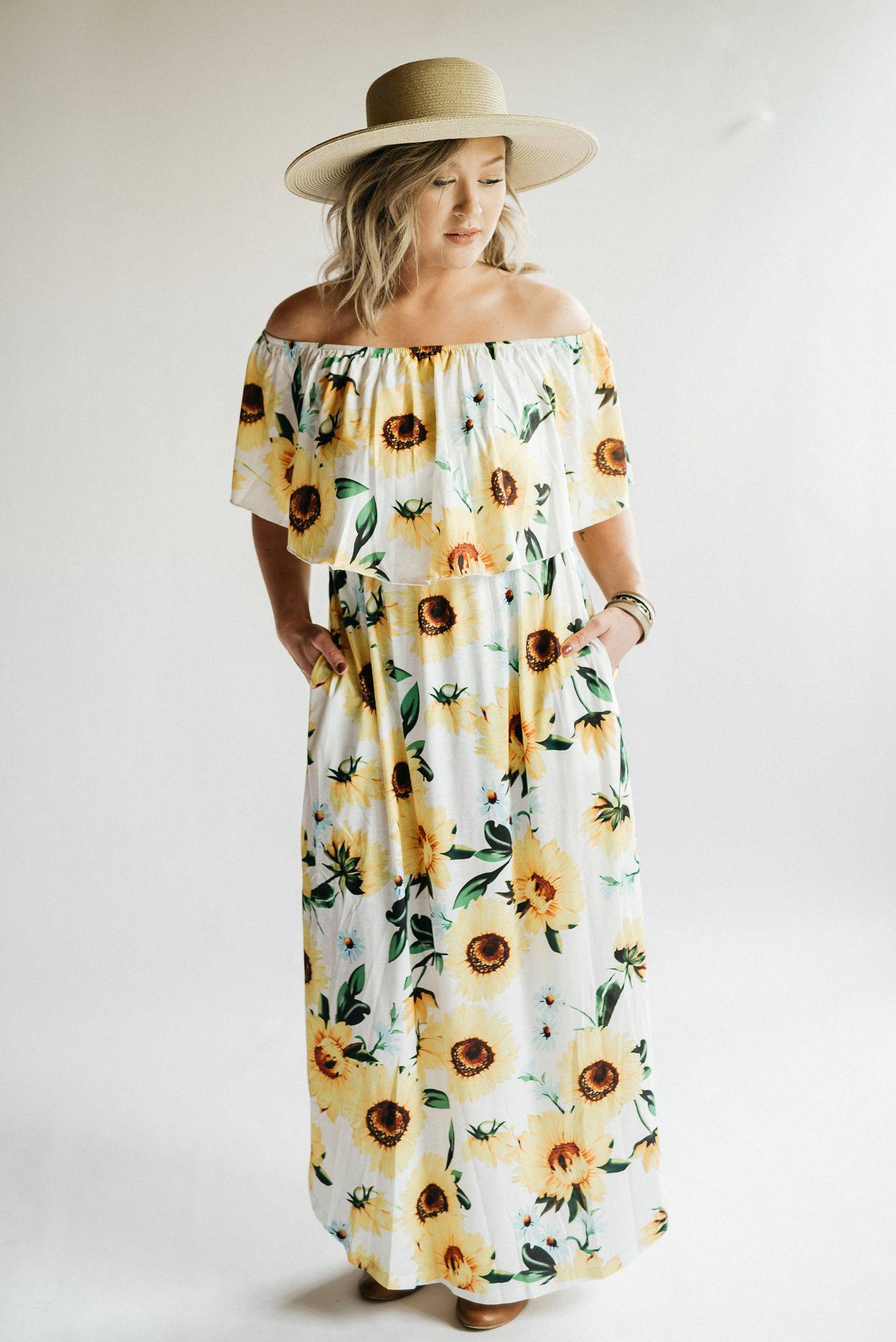 OFF THE SHOULDER MAXI DRESSES