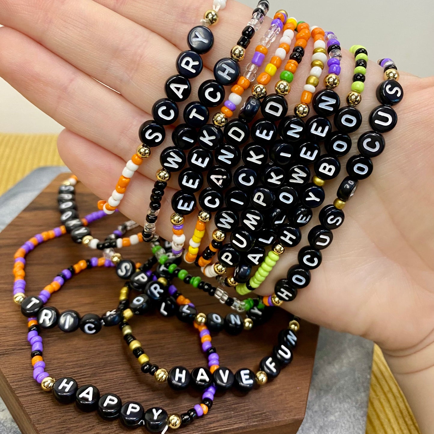 Bracelet - Halloween Beads