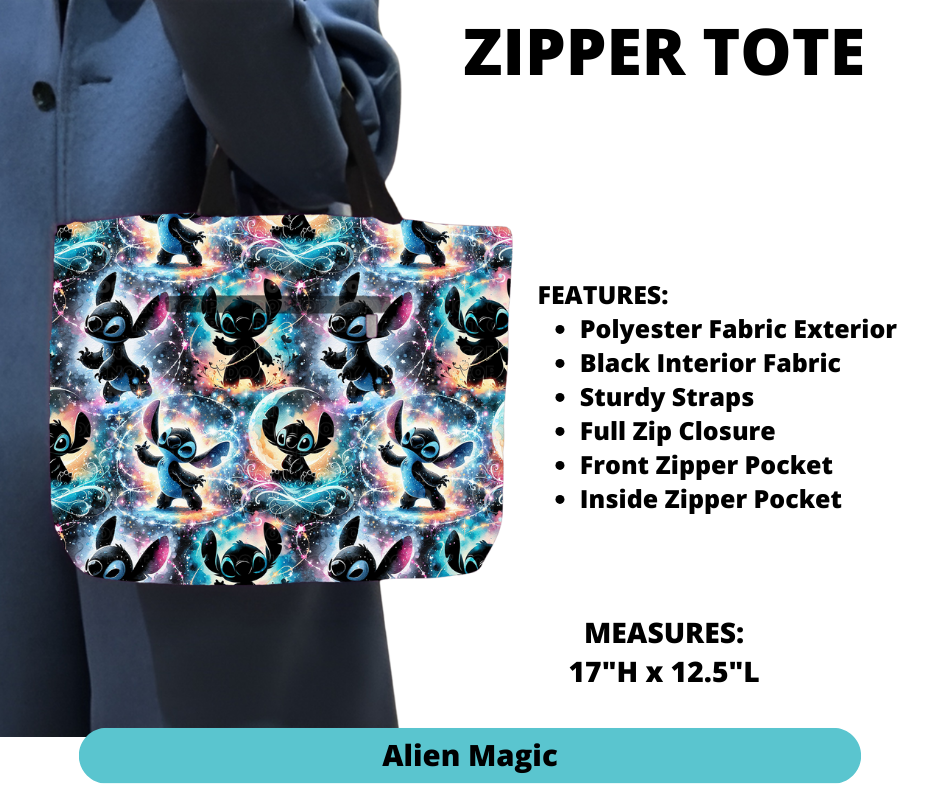 Alien Magic Zipper Tote