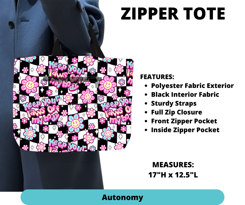 Preorder! Closes 12/4. ETA Feb. Autonomy Zipper Tote