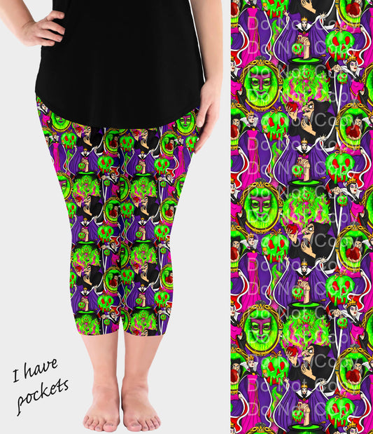 RTS - Bad Apple Capri Leggings w/ Pockets