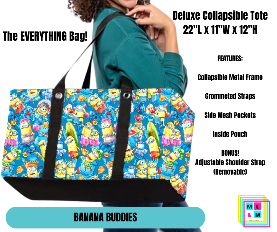 Banana Buddies Collapsible Tote