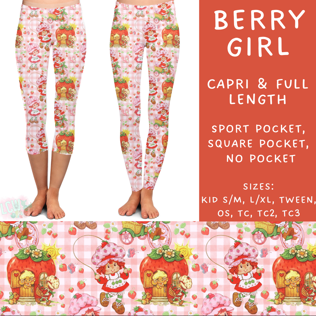 Batch #249 - October Request Run - Closes 12/6 - ETA late Jan - Berry Girl Full and Capri Length Leggings