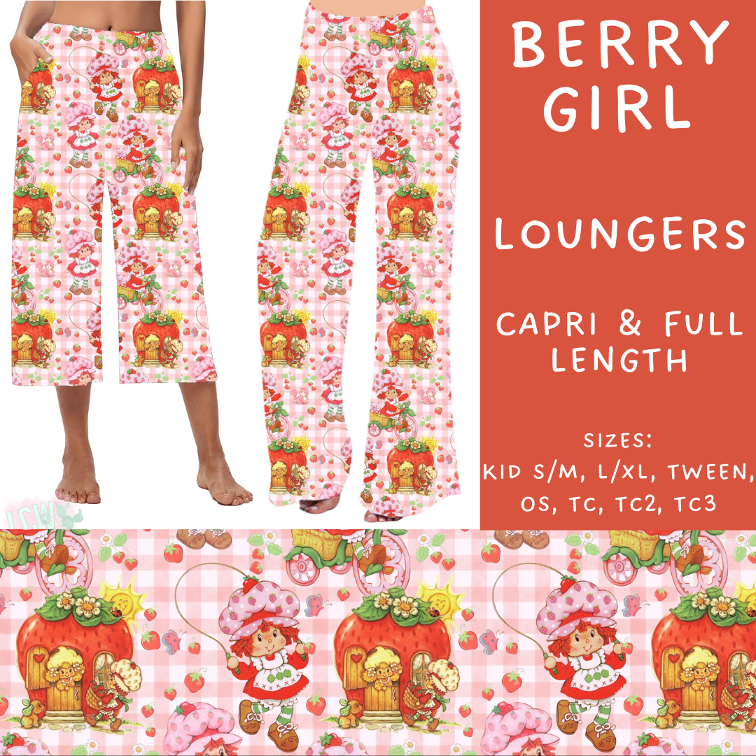 Batch #249 - October Request Run - Closes 12/6 - ETA late Jan - Berry Girl Capri and Full Length Loungers