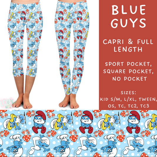 Batch #249 - October Request Run - Closes 12/6 - ETA late Jan - Blue Guys Full and Capri Length Leggings