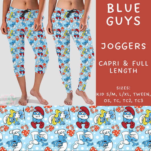 Batch #249 - October Request Run - Closes 12/6 - ETA late Jan - Blue Guys Full and Capri Length Joggers