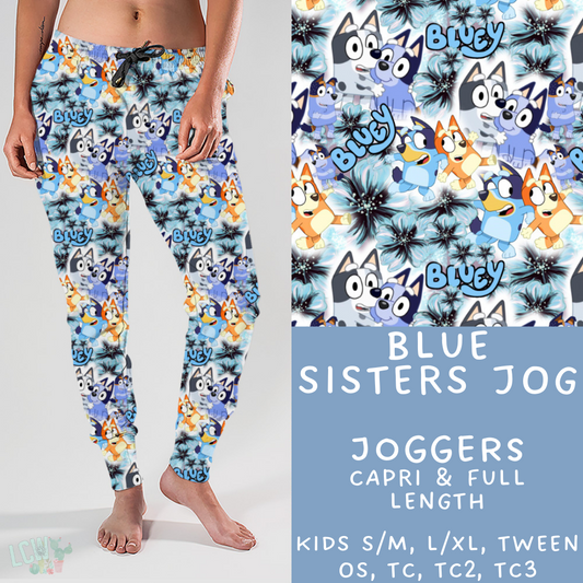 Ready To Ship - Blue Sisters Joggers - Kids SM