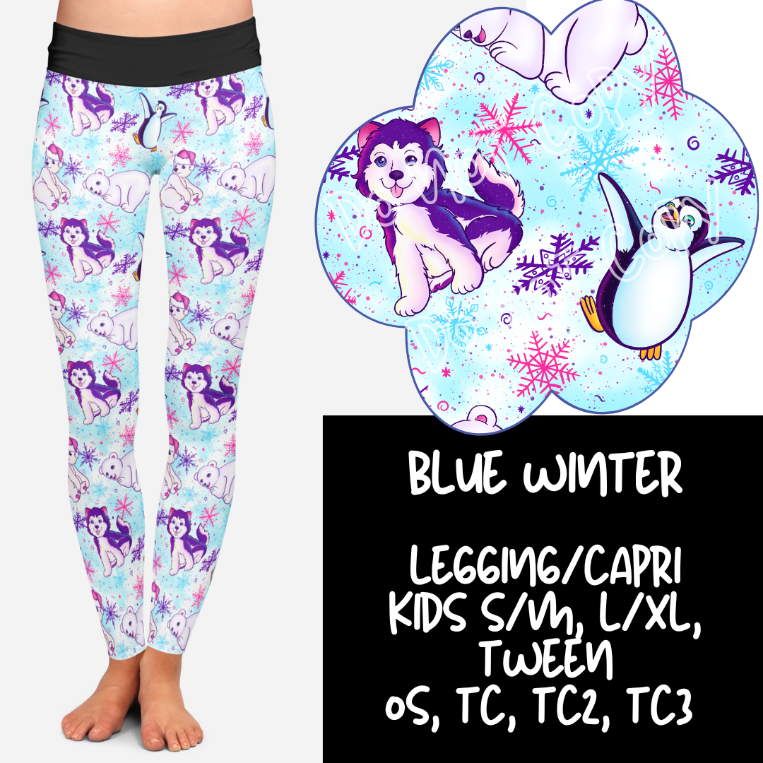 BLUE WINTER - HOLIDAY RUN 1 - LEGGINGS