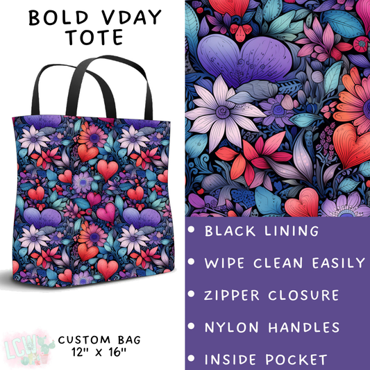 Batch #252 - Valentines Day - Closes 12/11 - ETA late Jan - Bold Vday Tote