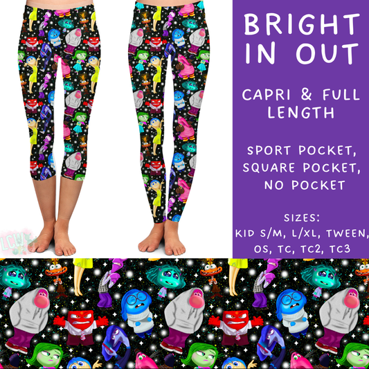 Batch #247 - Cool Characters 6 - Closes 12/2 - ETA late Jan - Bright In Out Full and Capri Length Leggings