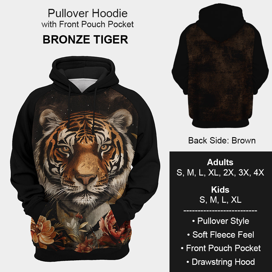 B199 - Preorder Bronze Tiger Hoodie (Closes 12/11. ETA mid Feb.)