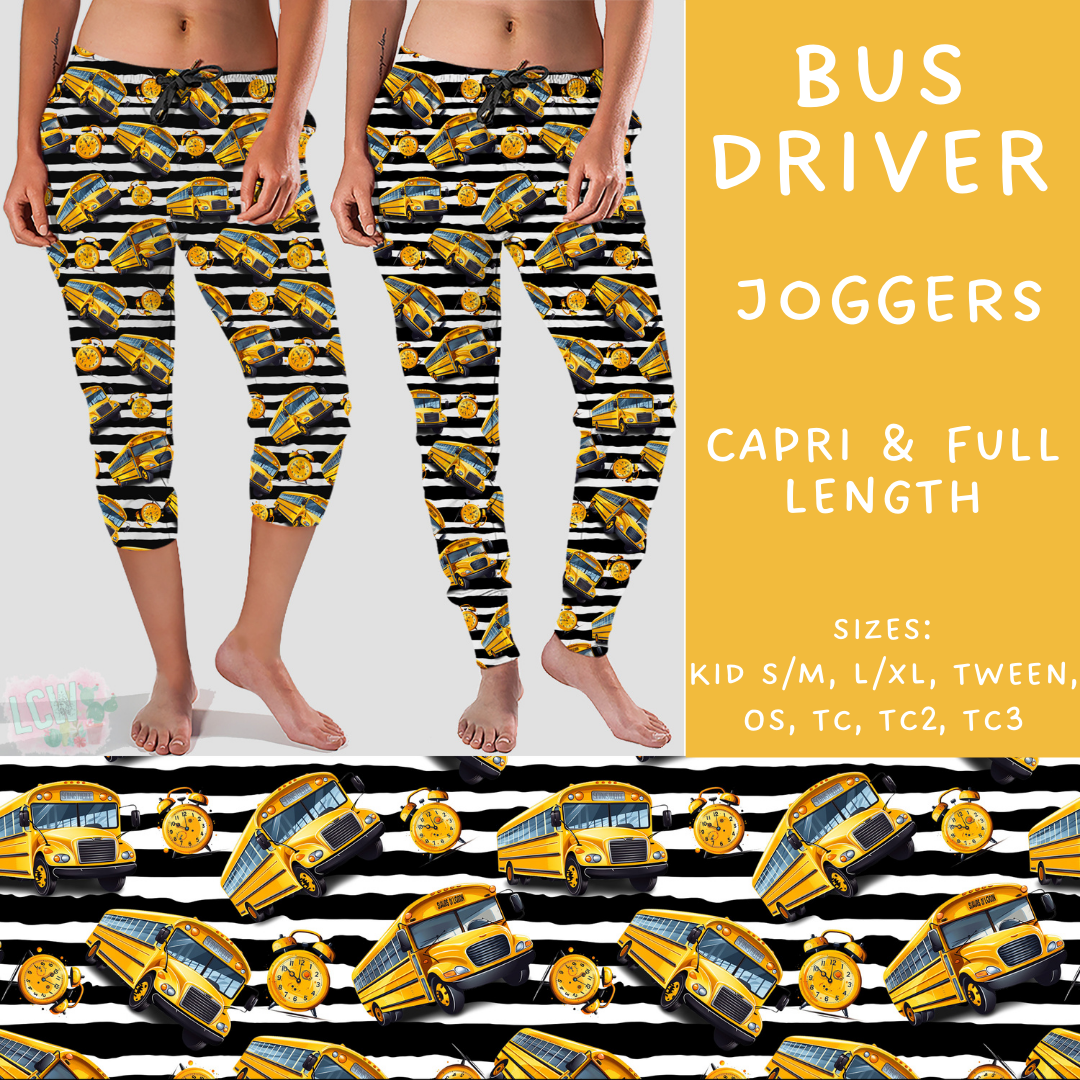 Batch #248 - Careers Collection - Closes 12/4 - ETA late Jan - Bus Driver Full and Capri Length Joggers