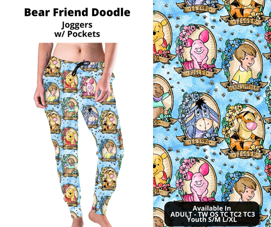 Preorder! Closes 12/2. ETA Feb. Bear Friend Doodle Joggers