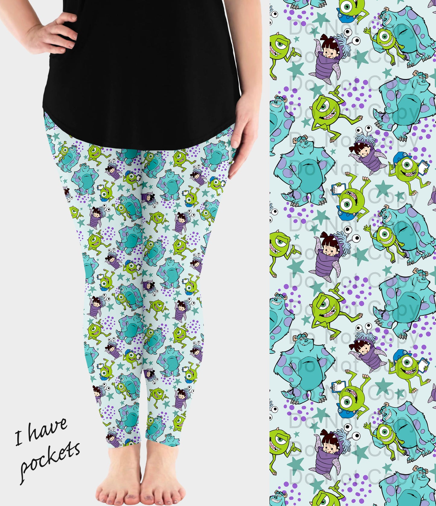 RTS - Bedtime Monsters Leggings w/ Pockets