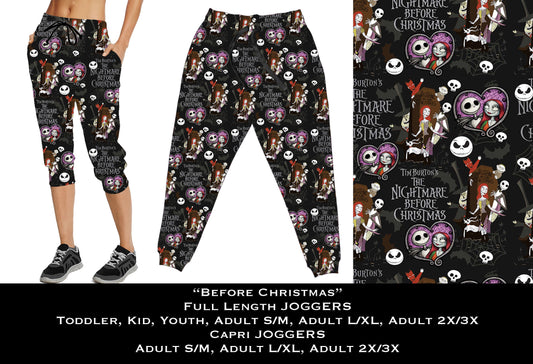 Before Christmas - Full & Capri Joggers