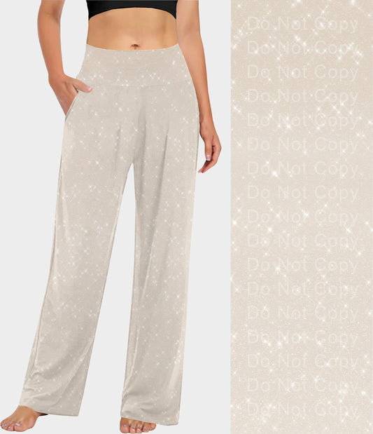 RTS - Beige Sparkle Lounge Pants