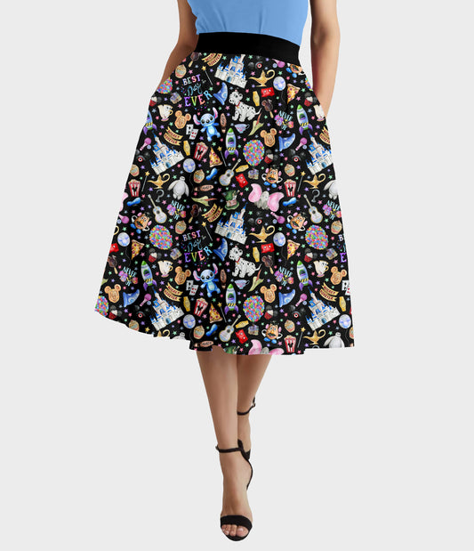 RTS - Best Day Swing Skirt w/ Pockets