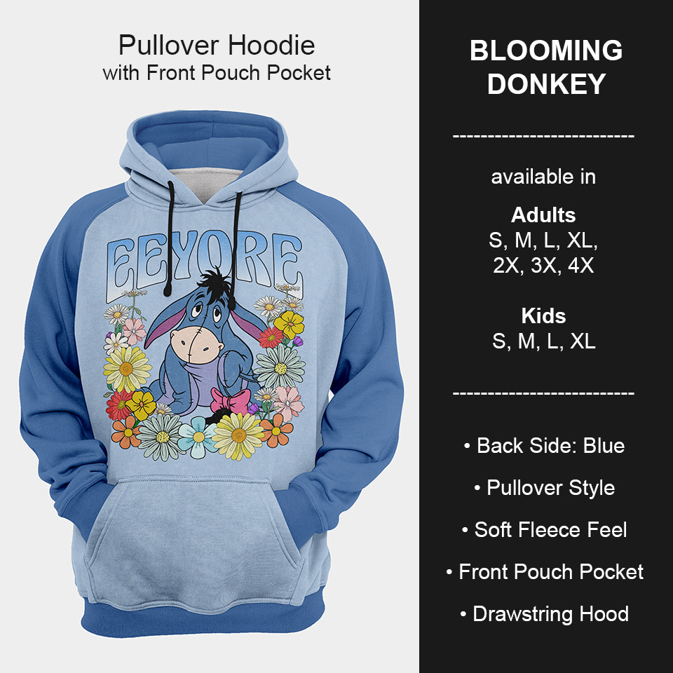 B199 - Preorder Blooming Donkey Hoodie (Closes 12/11. ETA mid Feb.)