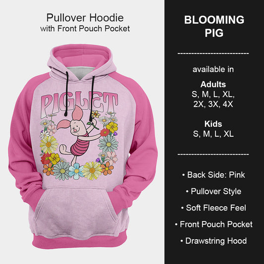 B199 - Preorder Blooming Pig Hoodie (Closes 12/11. ETA mid Feb.)