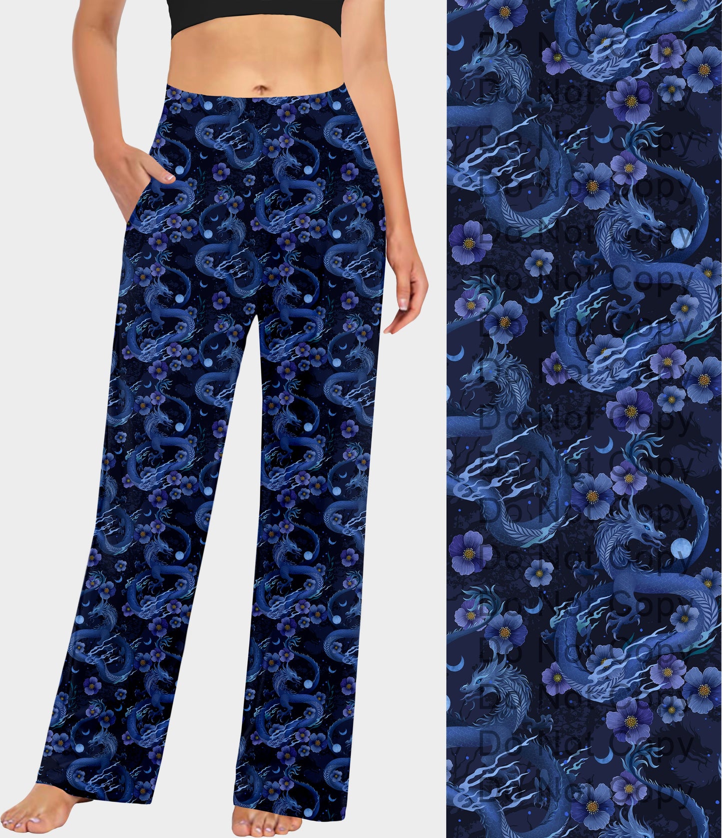 RTS - Blue Mystic Dragon Lounge Pants