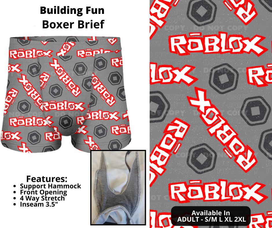 Preorder! Closes 12/12. ETA Feb. Building Fun Boxer Briefs