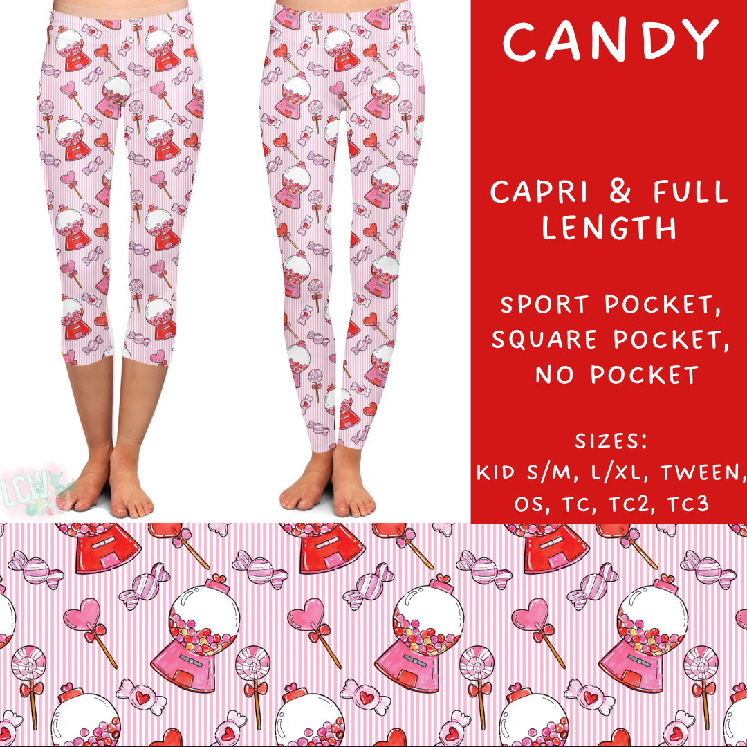 Batch #252 - Valentines Day - Closes 12/11 - ETA late Jan - Candy Full and Capri Length Leggings