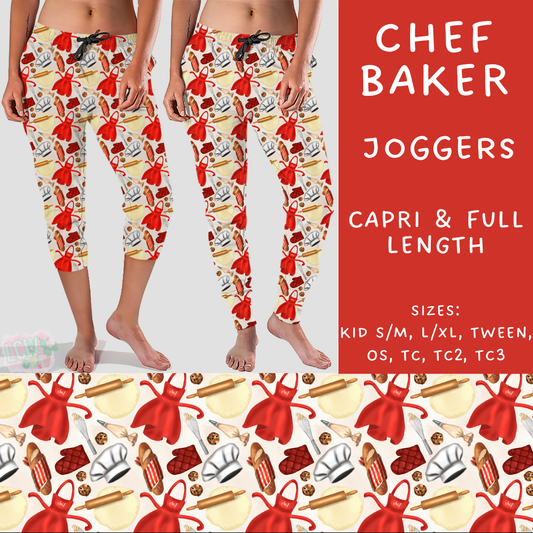 Batch #248 - Careers Collection - Closes 12/4 - ETA late Jan - Chef Baker Full and Capri Length Joggers