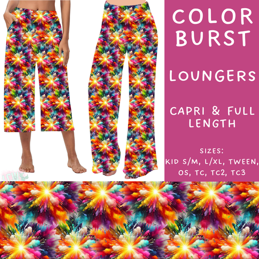 Batch #249 - October Request Run - Closes 12/6 - ETA late Jan - Color Burst Capri and Full Length Loungers