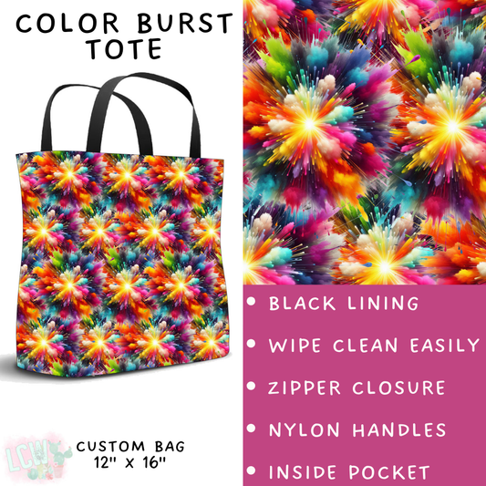 Batch #249 - October Request Run - Closes 12/6 - ETA late Jan - Color Burst Tote