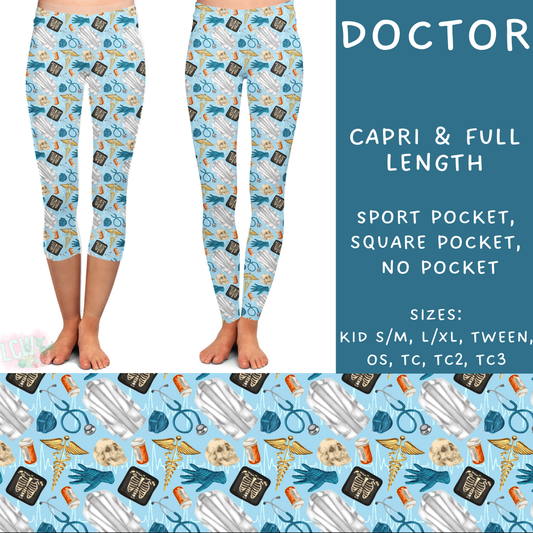 Batch #248 - Careers Collection - Closes 12/4 - ETA late Jan - Doctor Full and Capri Length Leggings