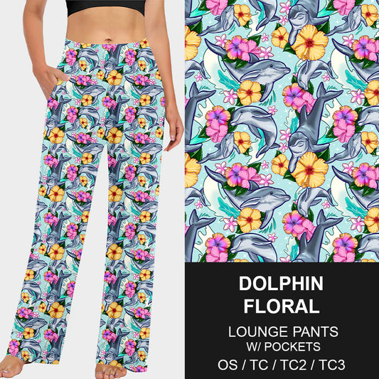 RTS - Dolphin Floral Lounge Pants