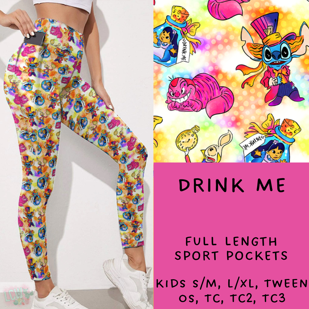 Ready To Ship - Drink Me Leggings