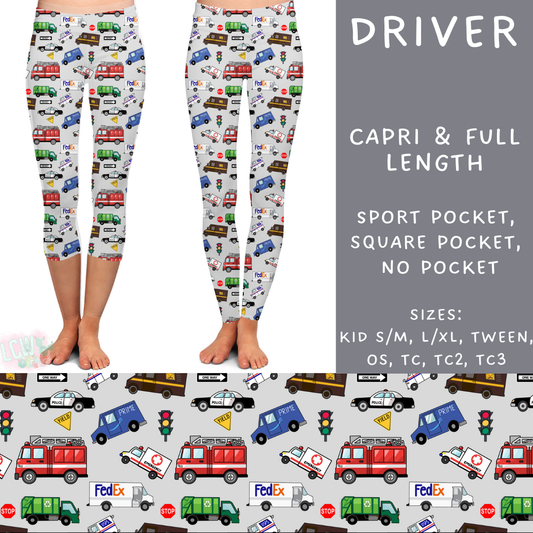 Batch #248 - Careers Collection - Closes 12/4 - ETA late Jan - Driver Full and Capri Length Leggings