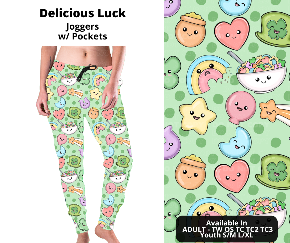 Preorder! Closes 12/11. ETA Feb. Delicious Luck Joggers